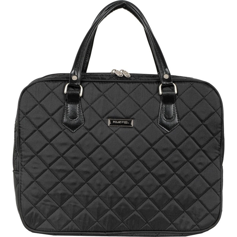 Изображение товара Деловая сумка-папка Polar черная полиэстер для документов и ноутбука 7089