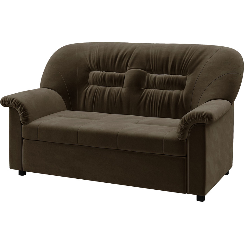 Изображение товара Двухместный раскладной диван Chelsea P2-r коричневый ткань офисный мебель недорого