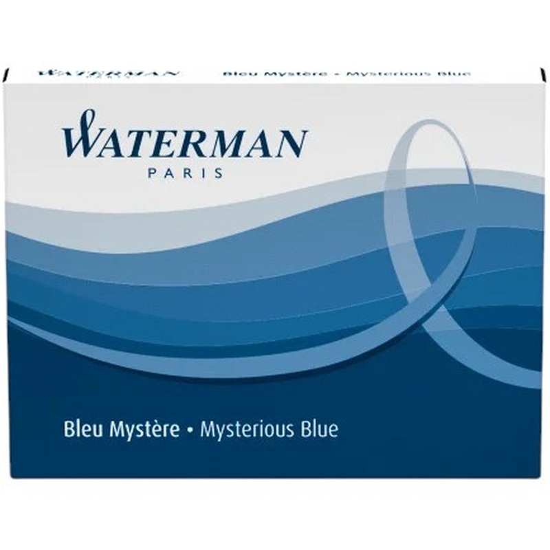 Изображение товара Чернила Waterman синие 0. 33 мл 8 штук в упаковке - высокое качество для перьевых ручек