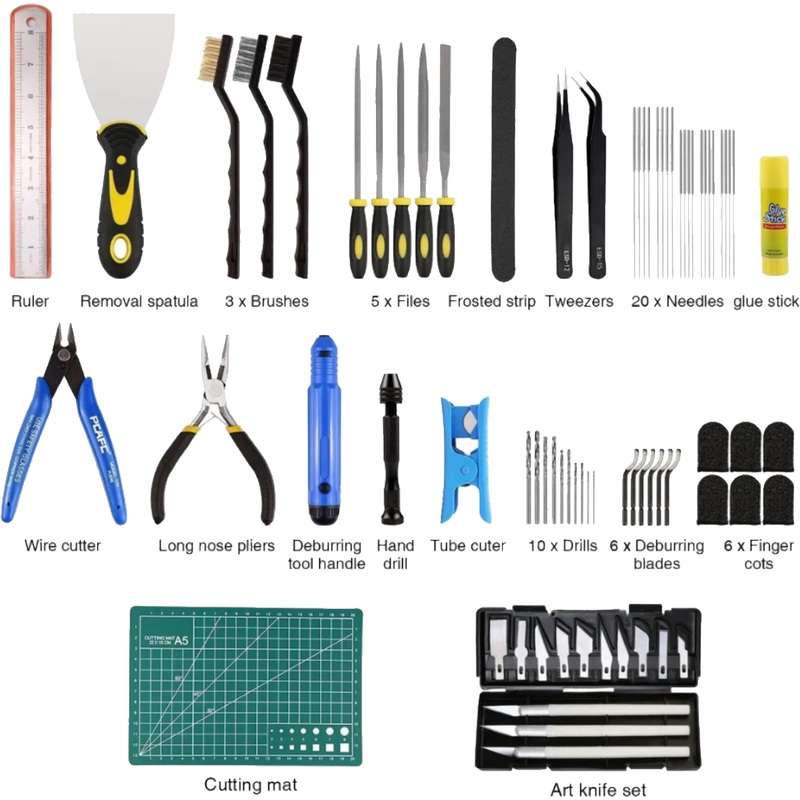 Изображение товара Набор инструментов для постобработки моделей для 3D принтера