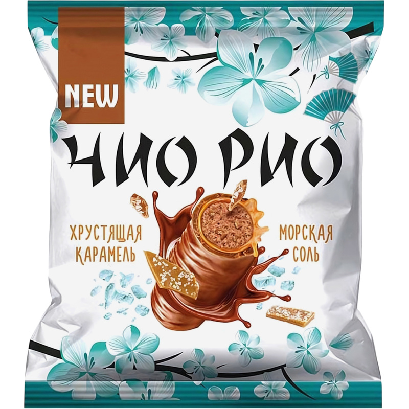Изображение товара Конфеты шоколадные Чио Рио с хрустящей карамелью и морской солью 500 г