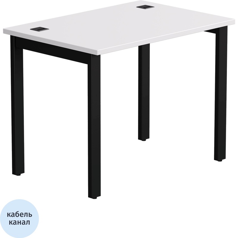 Изображение товара Стол прямой EVO 254S005W39005 белый 980х670х755 мм для офиса