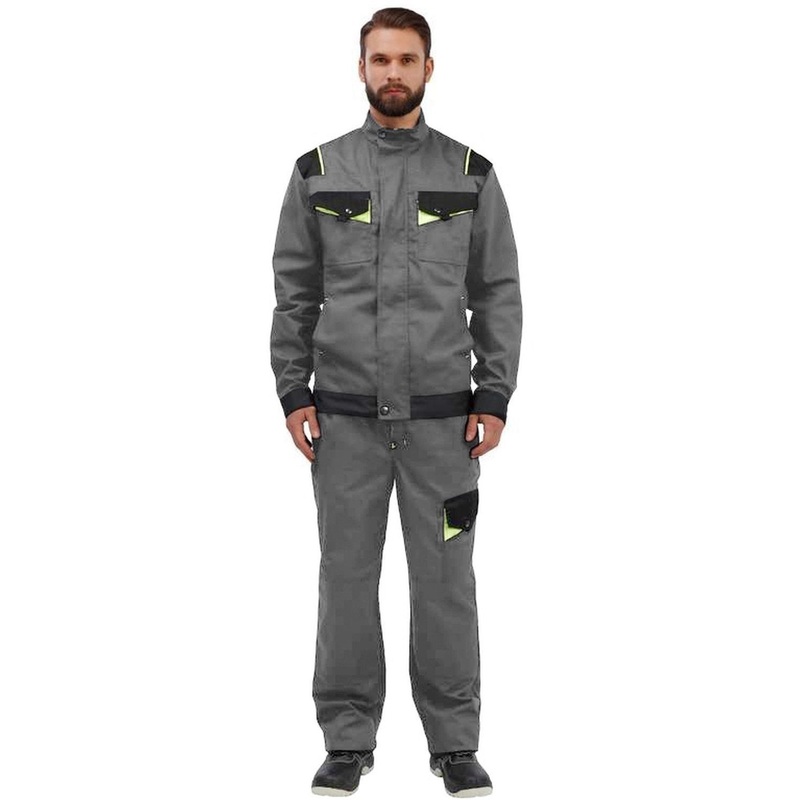 Изображение товара Рабочая летняя мужская куртка Л27-КУ светло-серая (52-54, рост 182-188), прочная и защищающая