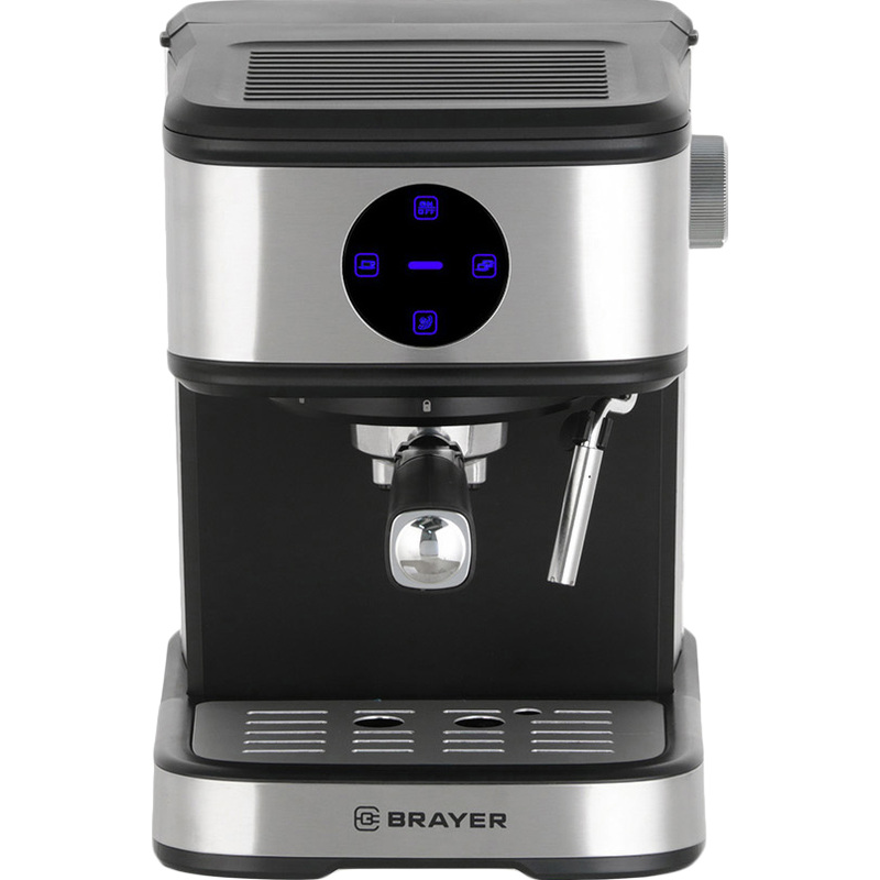 Изображение товара Кофеварка рожковая Brayer BR1105 с объемом резервуара 1.5 л черная