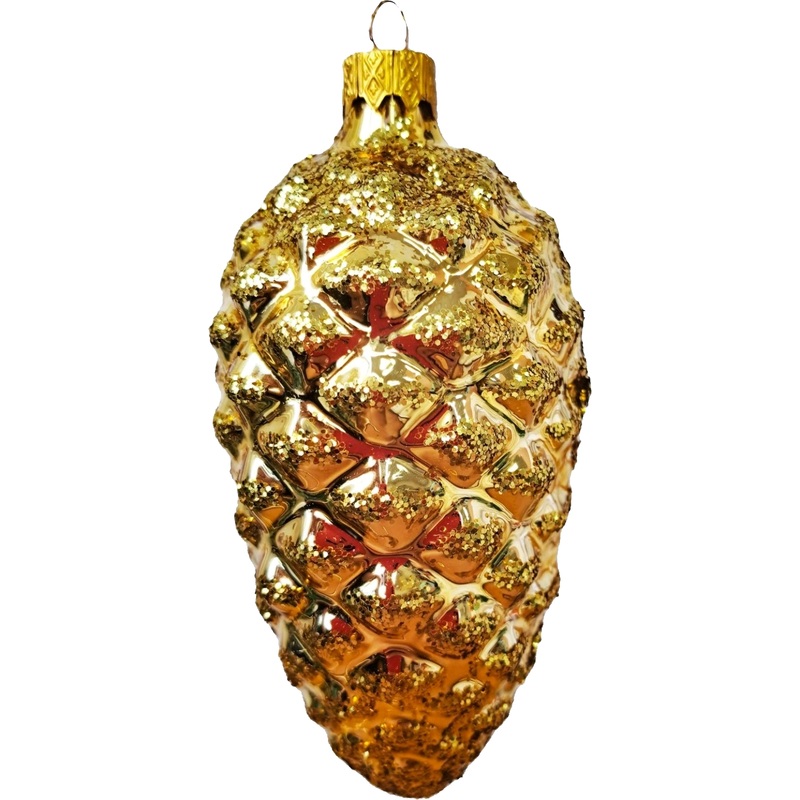Изображение товара Новогоднее украшение на ёлку Коломеев Шишка большая 12x3.5x3.5 см