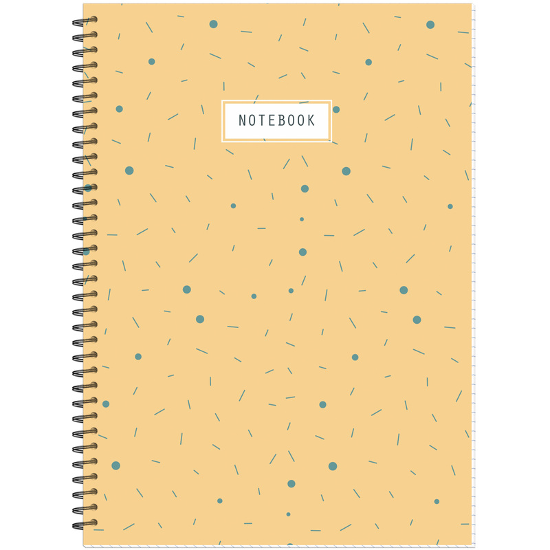 Изображение товара Бизнес-тетрадь Attache Economy Flakes оранжевая А4 на спирали, 48 листов