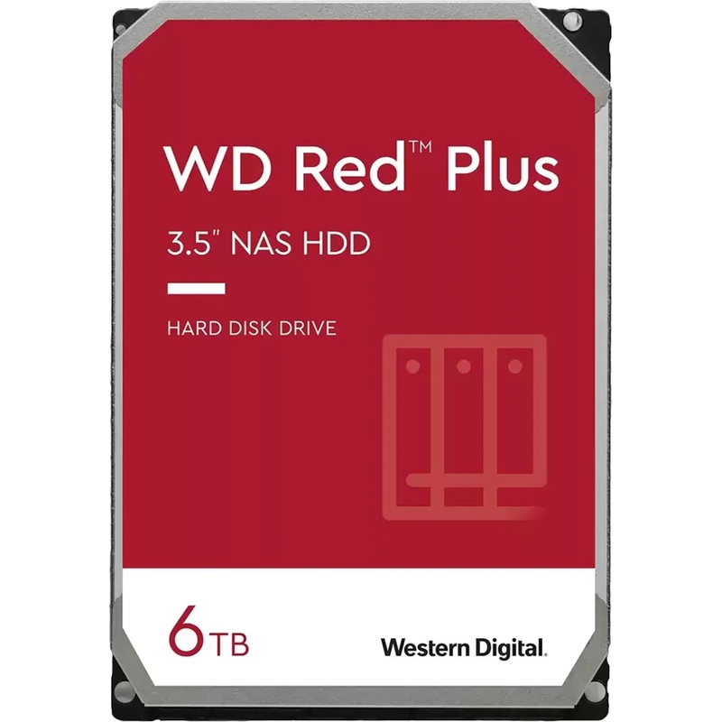 Изображение товара Жёсткий диск Western Digital Red Plus 6ТБ для NAS 3.5 дюйма SATA