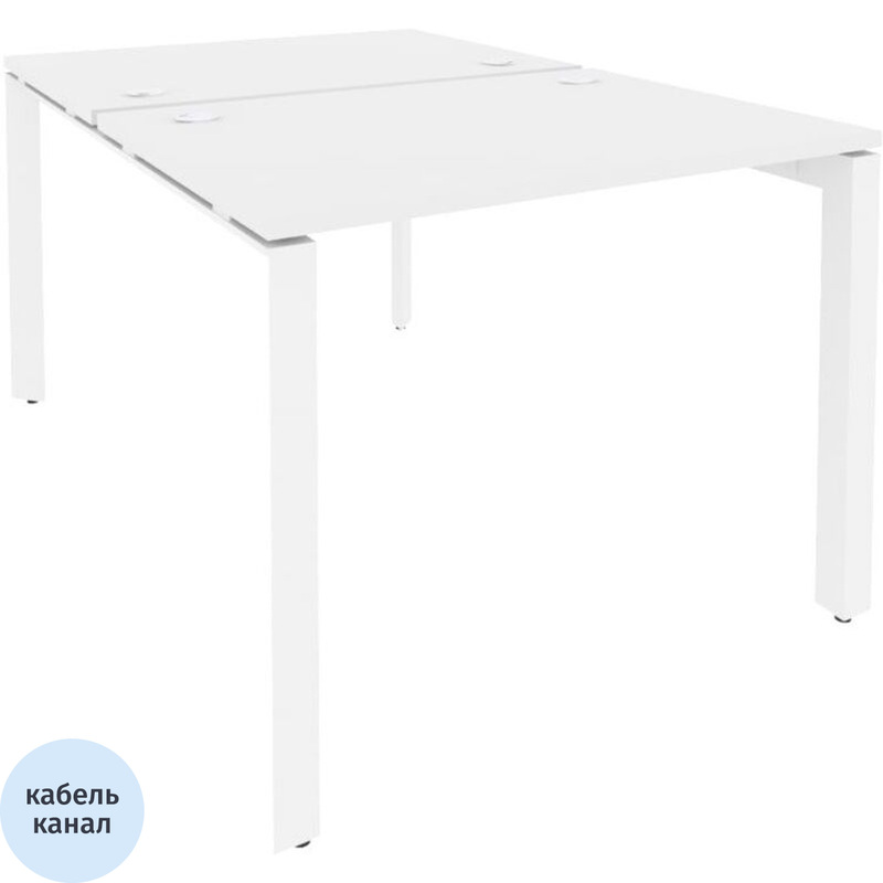 Изображение товара Рабочая станция ONIX-P O.MP-D.RS-2.1.7 белый бриллиант для 2 рабочих мест