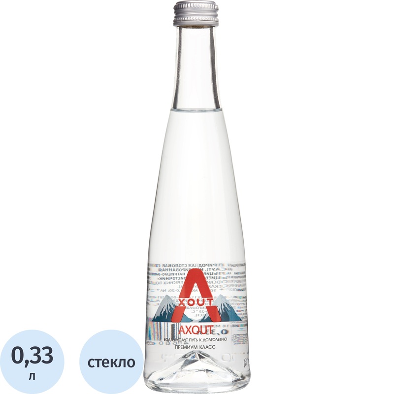 Изображение товара Минеральная вода Axout столовая негазированная 0.33л натуральный источник