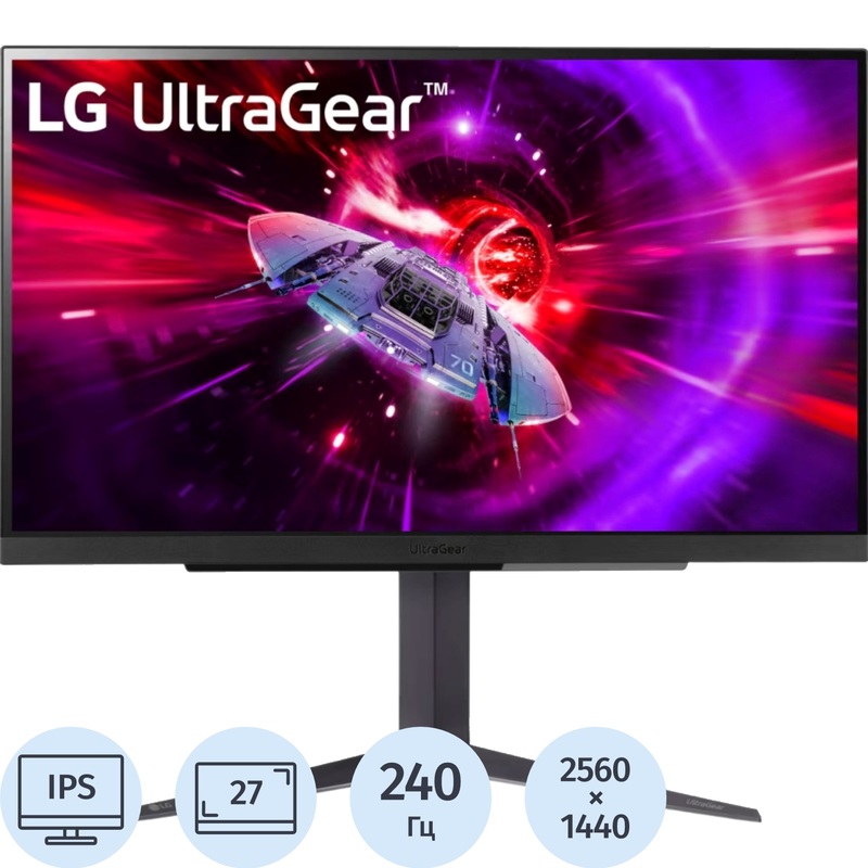 Изображение товара Монитор 27" LG 27GR83Q-B чёрный (27GR83Q-B)