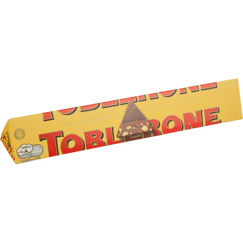 Изображение товара Шоколад Toblerone швейцарский молочный с медово-миндальной нугой 100 г