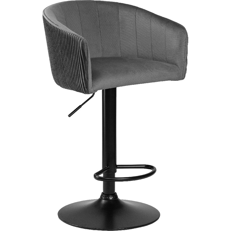 Изображение товара Барный стул Dobrin Darcy с велюровым сиденьем и металлом