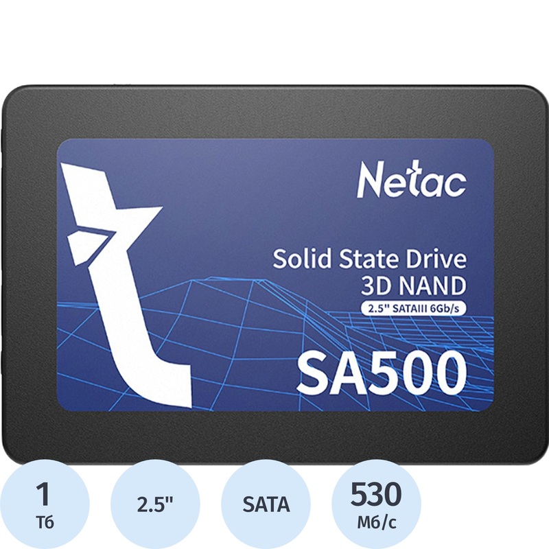 Изображение товара SSD накопитель Netac SA500 1 ТБ (NT01SA500-1T0-S3X)