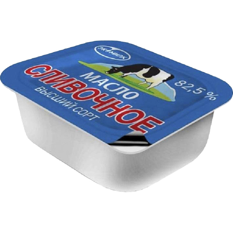 Изображение товара Масло сливочное Экомилк порционное 82.5% 10 г