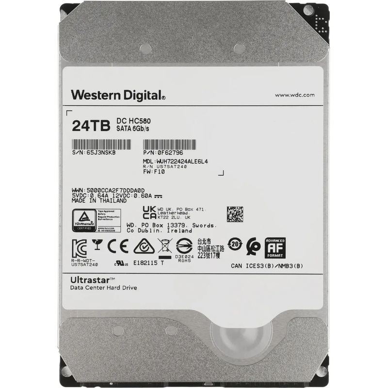 Изображение товара Жёсткий диск Western Digital WUH722424ALE6L4 24 Tb