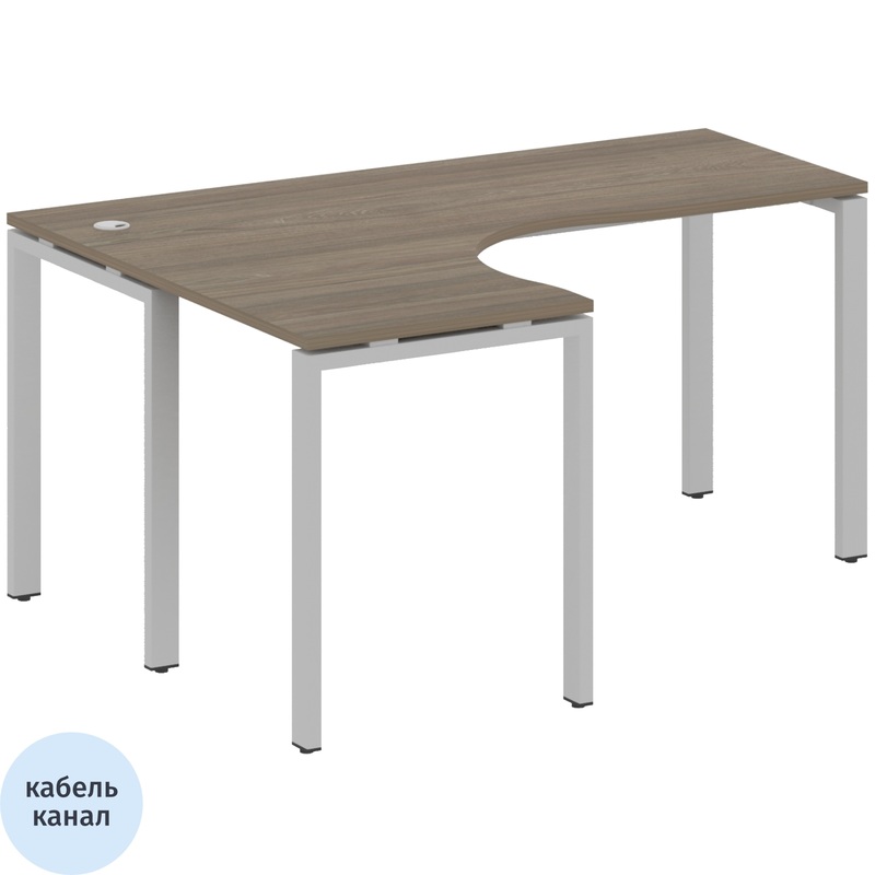 Изображение товара Эргономичный стол Metal System Style БП.СА-4 Л левый 1600х1200х750 мм