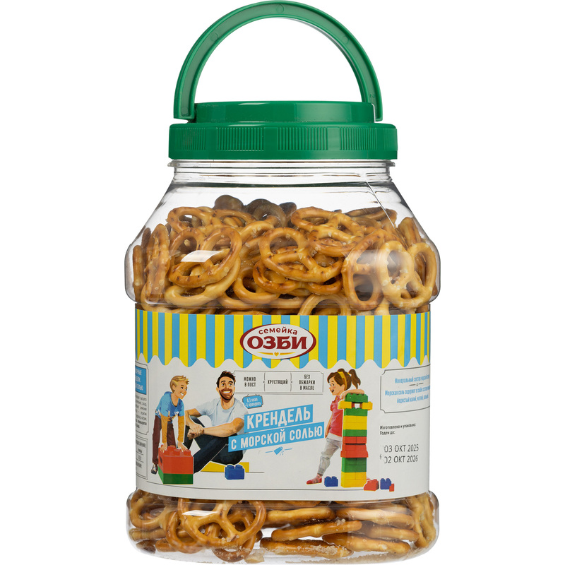 Изображение товара Крендели Семейка ОЗБИ с морской солью 450 г
