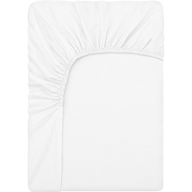 Изображение товара Простыня на резинке Bravo 160x200x25 см поплин 115 г/кв.м белая