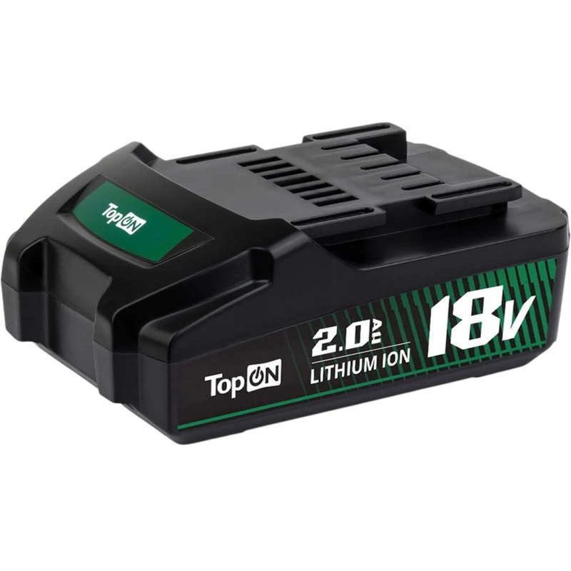 Изображение товара Аккумулятор TopOn TOP-MET-18-2.0 (18 В, 2 Ач, Li-ion, 625457000)