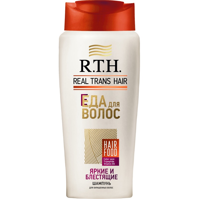 Изображение товара Шампунь Real Trans Hair Яркие и блестящие для окрашенных и поврежденных волос 400 мл