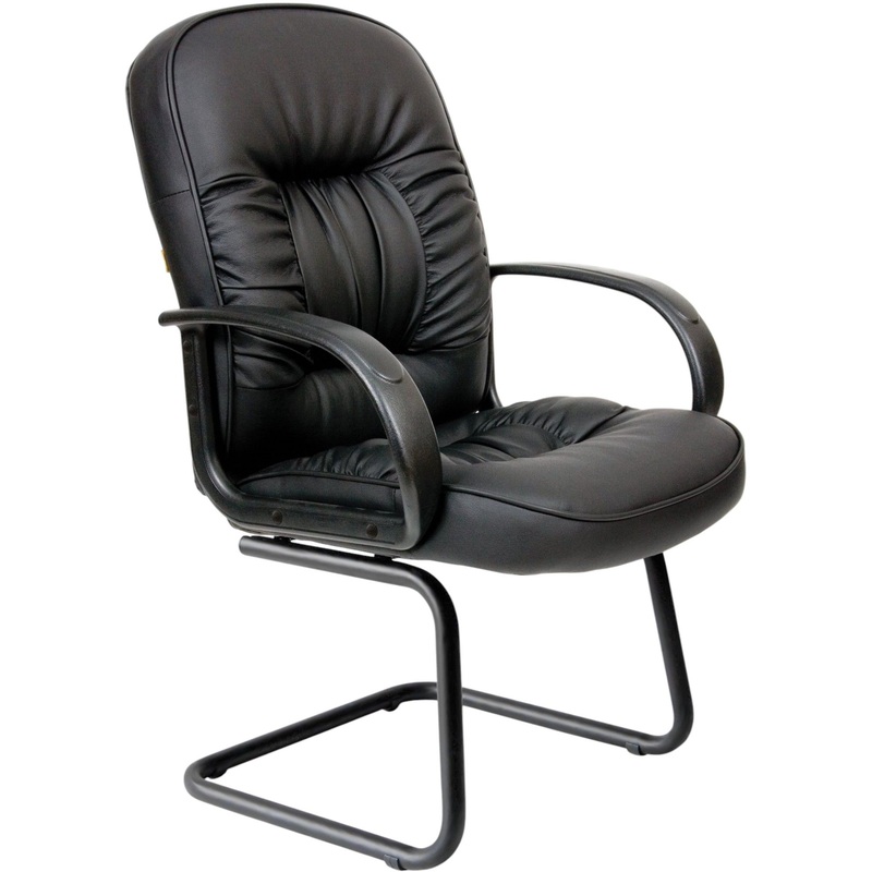 Изображение товара Конференц-кресло Chairman 416 V черное из экокожи для офиса и конференций