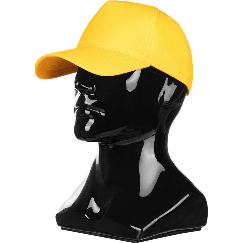 Изображение товара Желтая бейсболка с регулируемым размером и логотипом универсальный летний головной убор