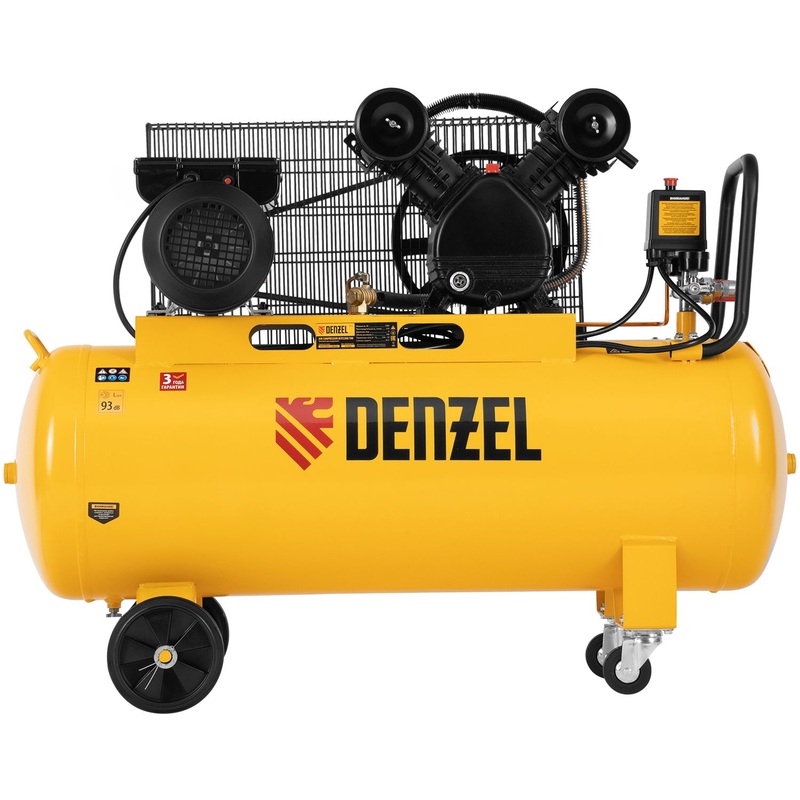 Изображение товара Компрессор Denzel BCV2200/100 2,2 кВт 100л мощный для мастерских