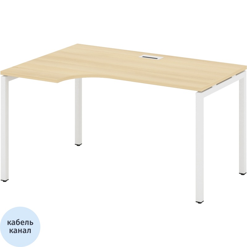 Изображение товара Эргономичный левый письменный стол SN-4P.SPA-022(L) из ЛДСП фабрики Россия