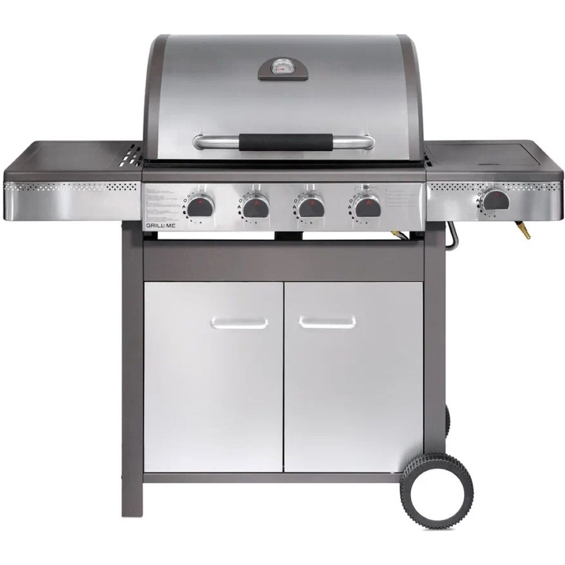 Изображение товара Газовый гриль Grill Me GM2-204T+1-SS с боковой конфоркой и 4 горелками