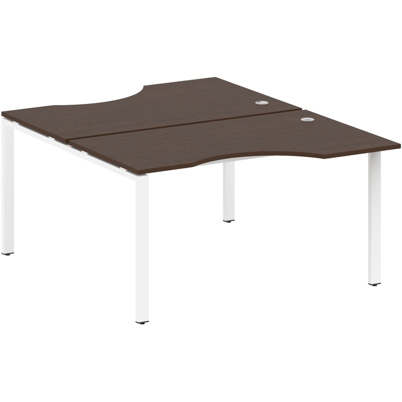 Изображение товара Рабочая станция Metal System Style БП.РАС-СА-2.2 венге цаво/белый 1400x1835x750 мм