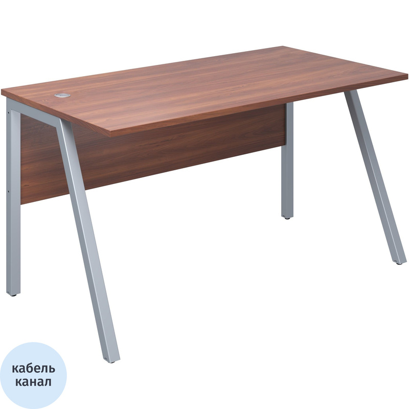 Изображение товара Стол прямой Рондо офисный 1380x750 мм с регулируемыми опорами и кабель-каналом