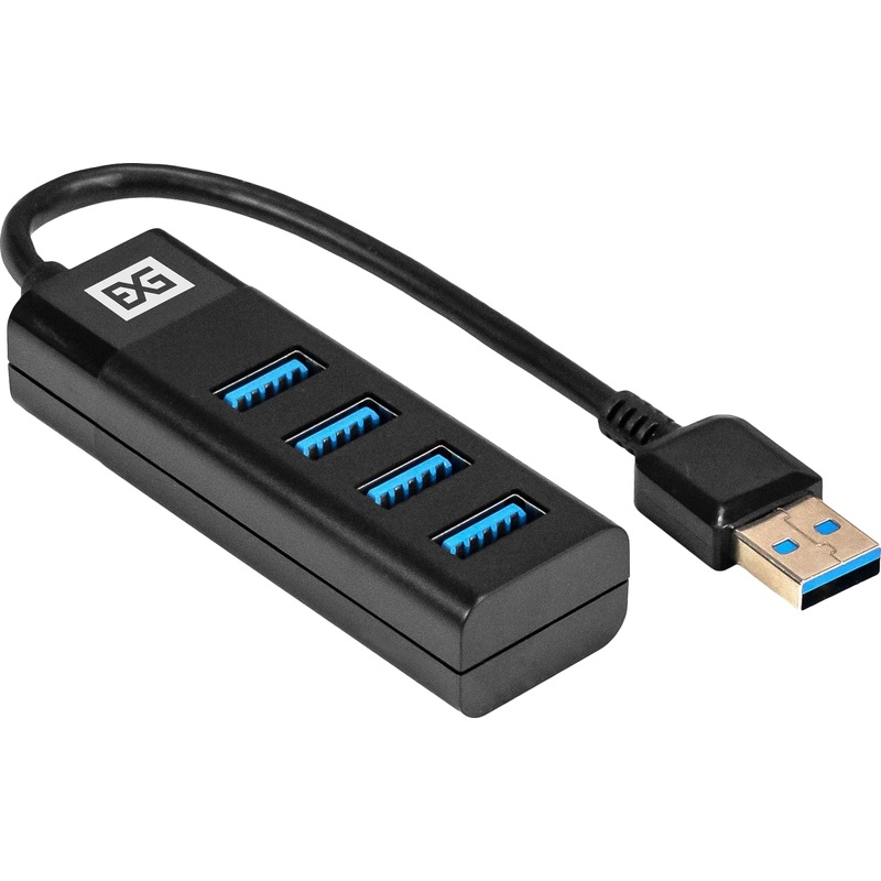 Изображение товара Разветвитель USB ExeGate DUB-4TP 4-портный для USB 3.0 черный