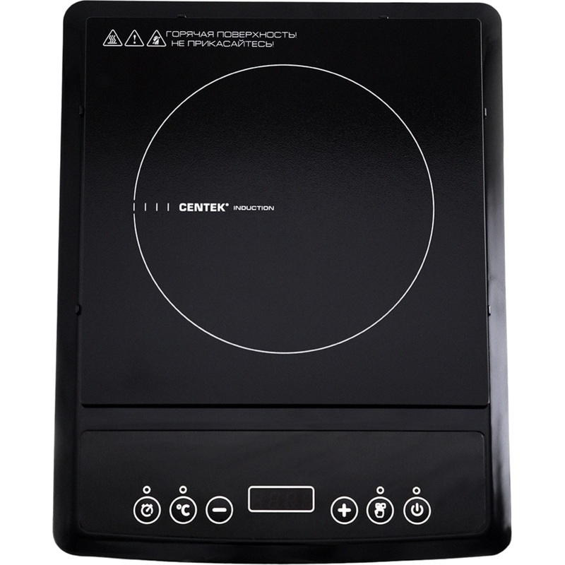 Изображение товара Индукционная настольная плита Centek CT-1518 черная 1 конфорка стеклокерамика
