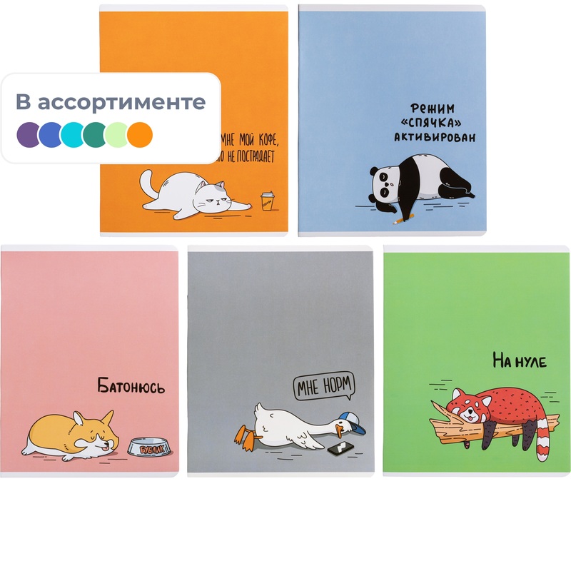 Изображение товара Тетрадь Феникс+ Герои с характером А5+ 48 листов в клетку