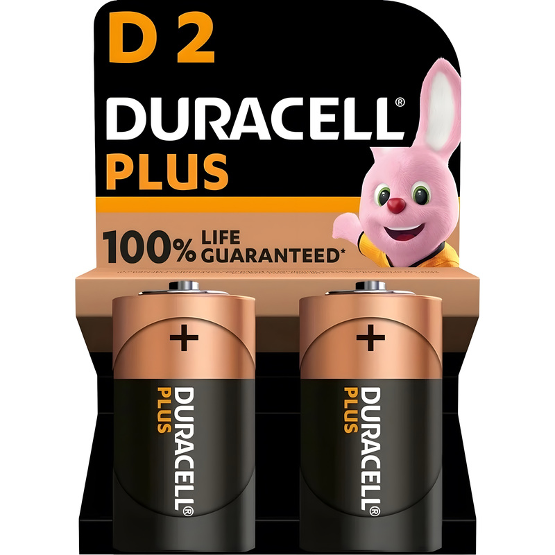 Изображение товара Батарейка D LR20 Duracell (2 штуки в упаковке)