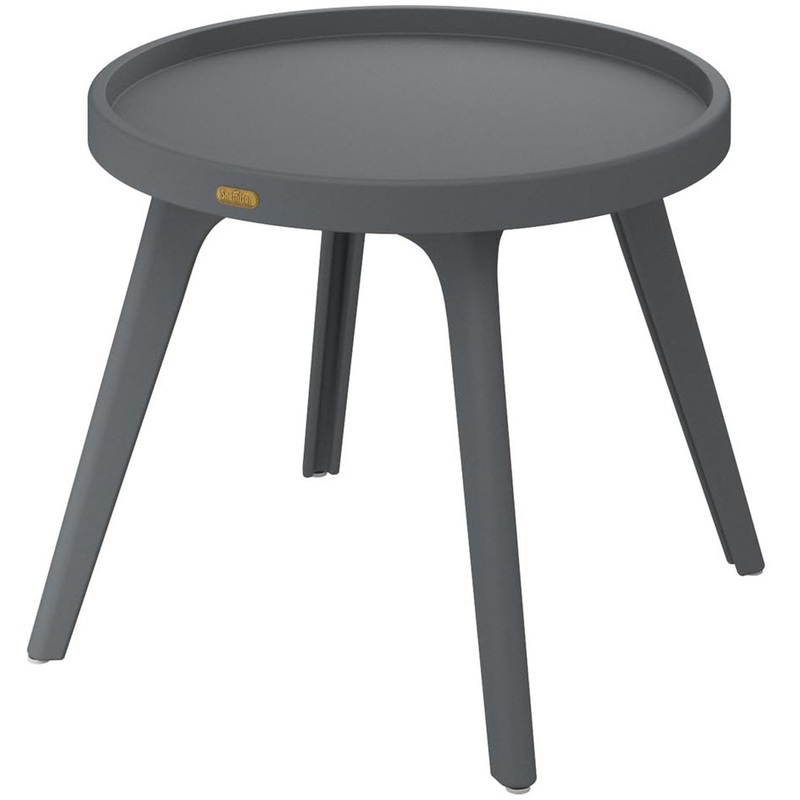 Изображение товара Журнальный столик Sheffilton SHT-CT100 круглый тёмно-серый 500x500x449 мм
