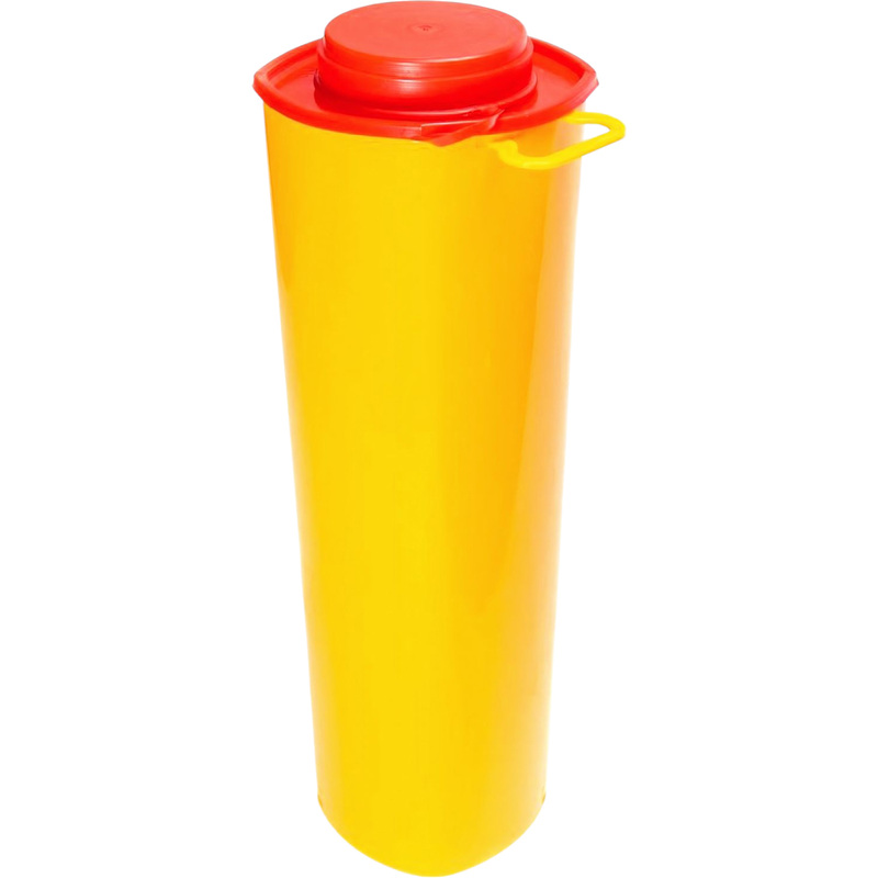 Изображение товара Контейнер для медицинских отходов 1.5л желтый класс Б с иглосъемником