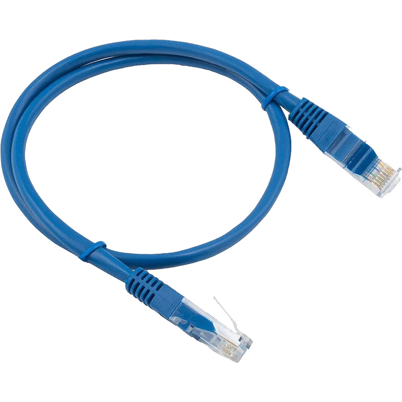 Изображение товара Патч-корд витая пара A1 cat 5e 0.5 м с разъемом RJ-45 синего цвета
