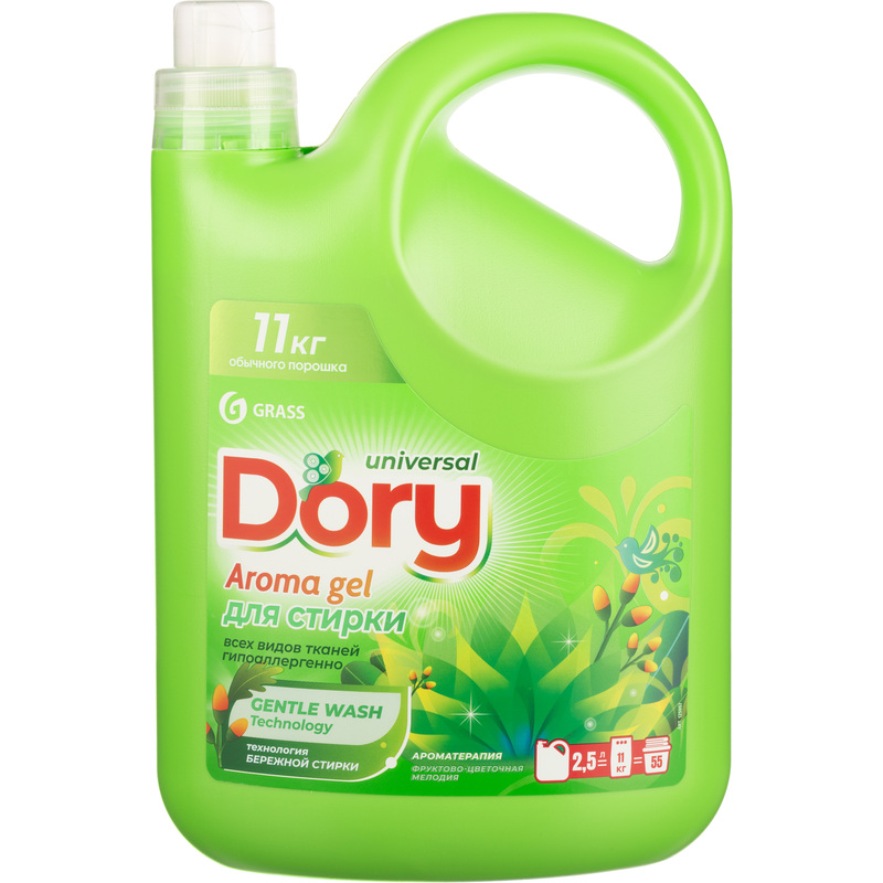 Изображение товара Гель для стирки Dory 2.5 л для белого и цветного белья