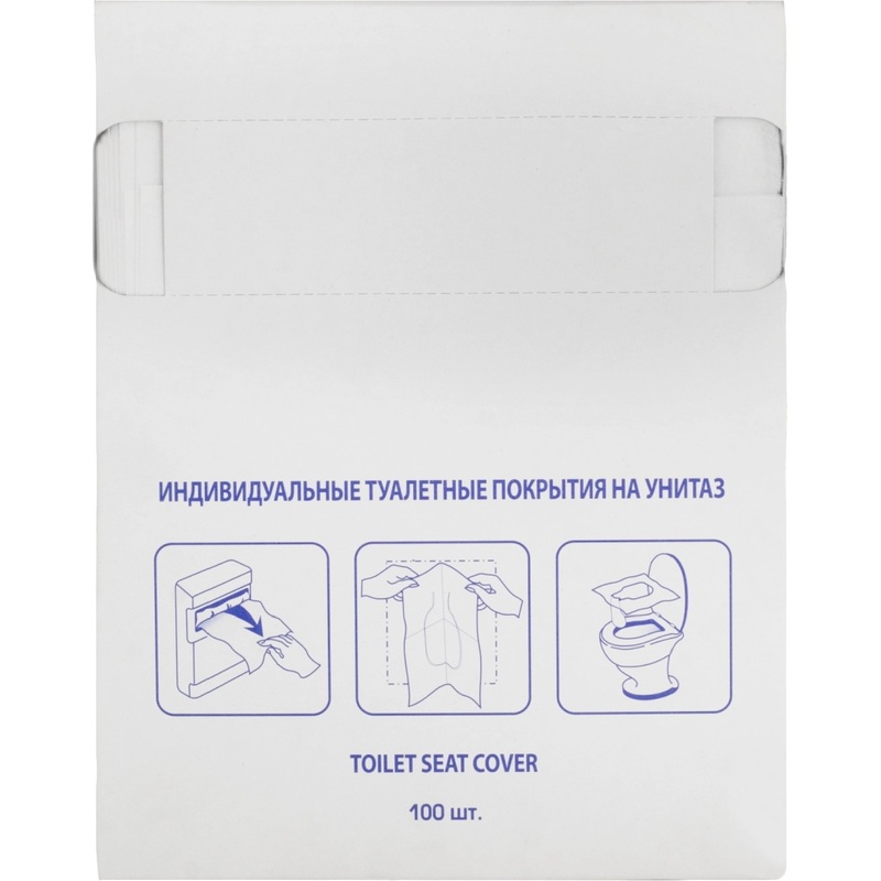 Изображение товара Одноразовые покрытия на унитаз Merida Эконом 100 штук в упаковке