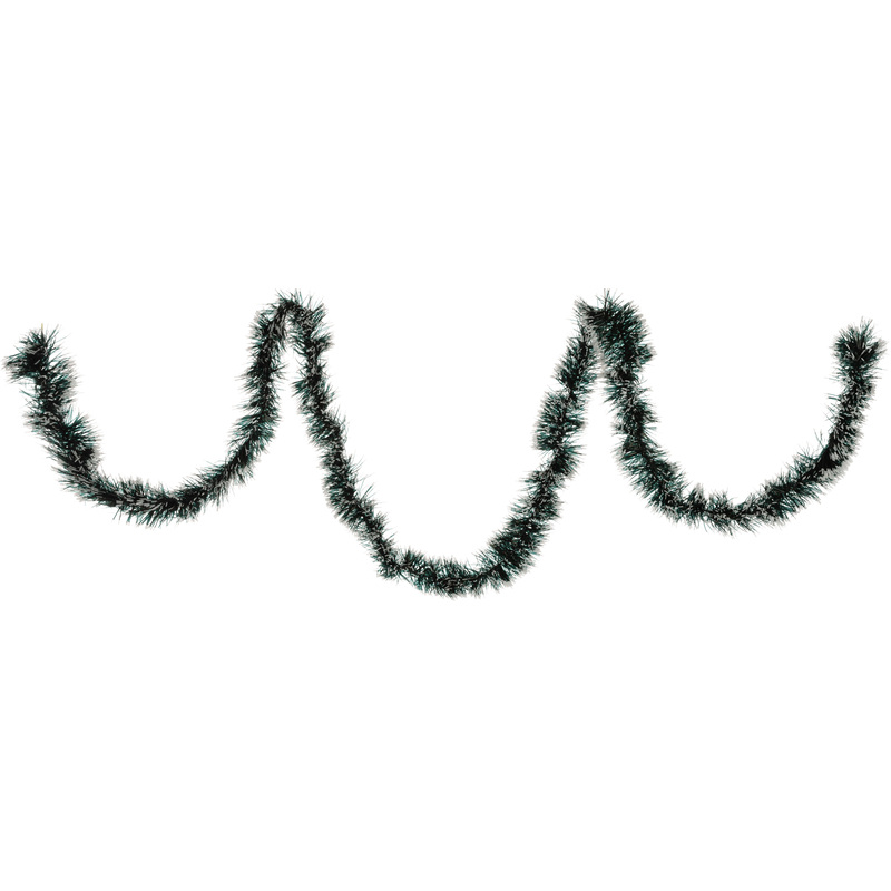 Изображение товара Мишура ёлочная новогодняя Miland белая/зелёная 200x7 см