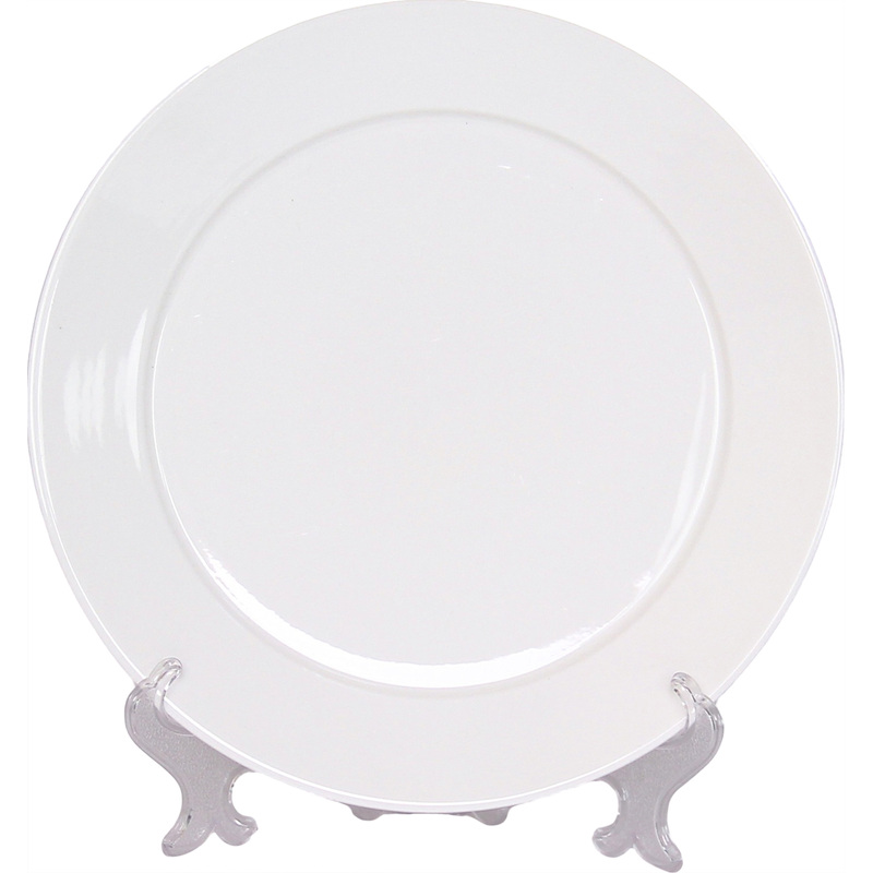 Изображение товара Десертная тарелка Киргизский фарфор 20 см 24 шт белая Классик фарфор