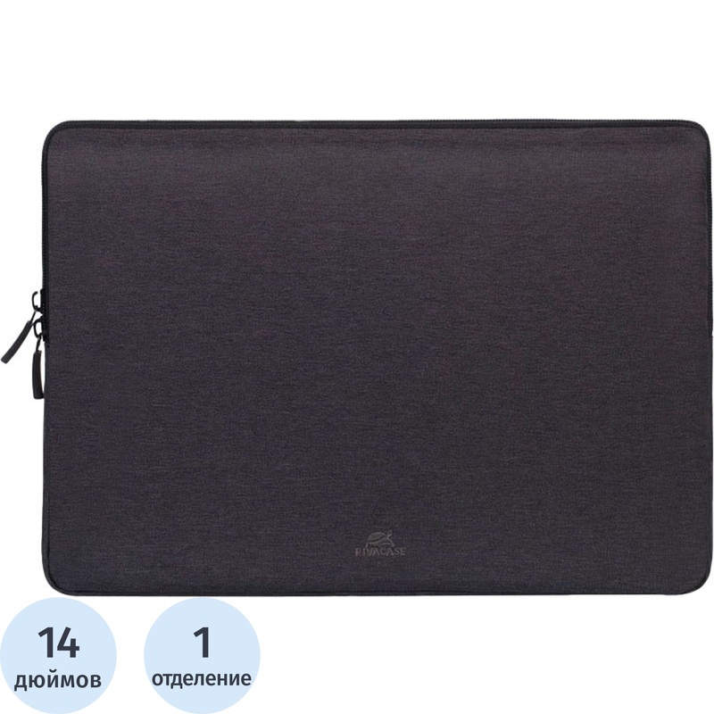 Изображение товара Сумка для ноутбука 14" Riva чёрная (7704)