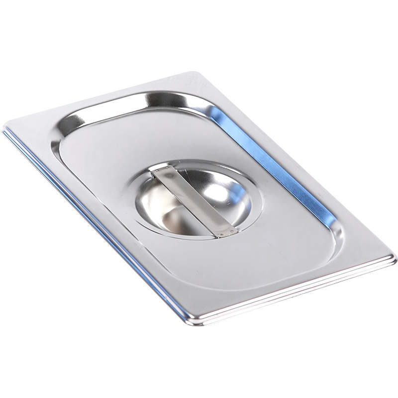 Изображение товара Крышка для гастроемкости GN 1/4 из нержавеющей стали Luxstahl 26.5x16.4 см профессиональная