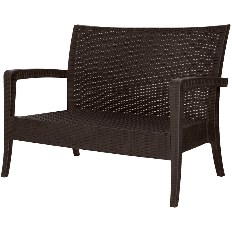 Изображение товара Диван двухместный Rattan Ola Dom (коричневый, 1280х770х890 мм) Изображение товара Диван двухместный Rattan Ola Dom (коричневый, 1280х770х890 мм)