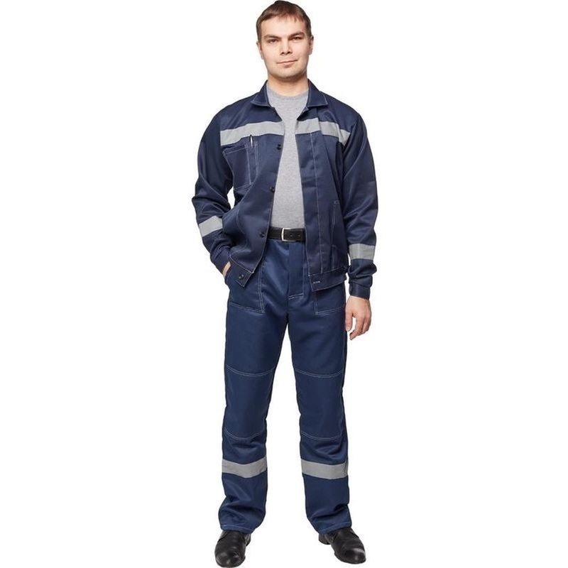 Изображение товара Костюм рабочий летний мужской Л22-КБР тёмно-синий размер 64-66