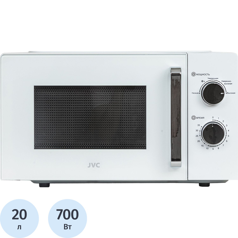 Изображение товара Микроволновая печь JVC JK-MW149M белая 20 л механика