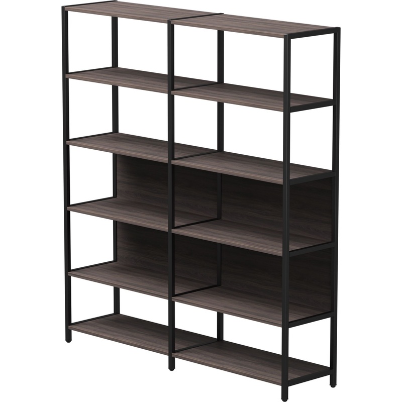 Изображение товара Стеллаж для документов EVO 254ST6DK9005 дуб пасадена/чёрный