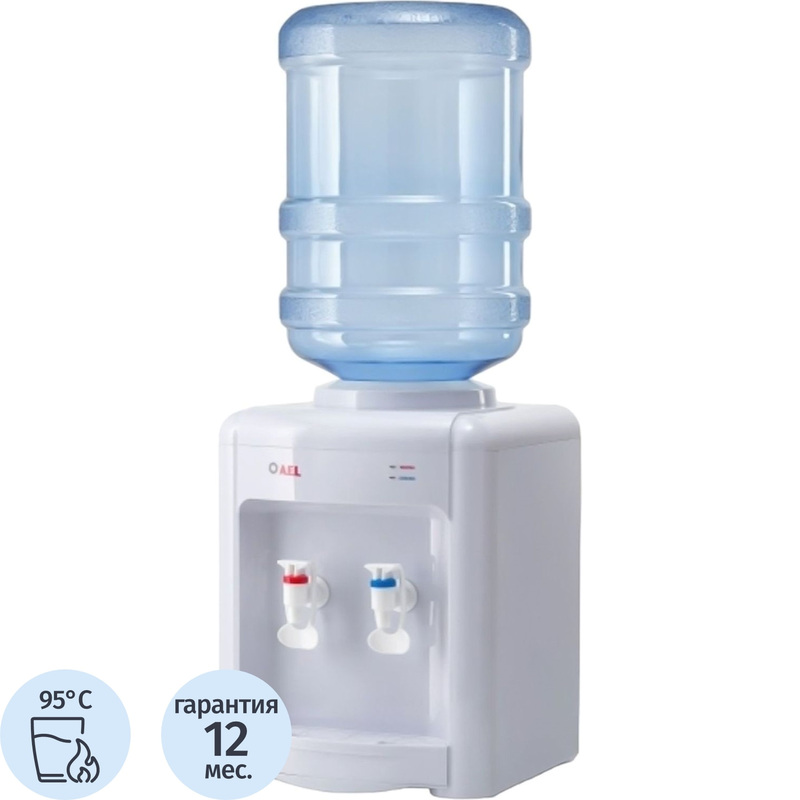 Изображение товара Кулер для воды AEL TK-AEL-340 v.2 белый нагрев только воды компактный