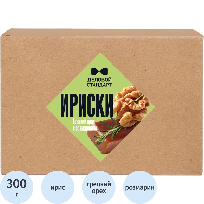 Изображение товара Ирис Деловой стандарт Грецкий орех с розмарином 300 г (15 штук в упаковке)